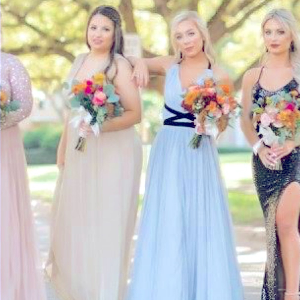 Gray lace up velvet ribbon dress